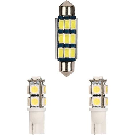 Kit de Lecture Carte à LED Blanc Brillant Intérieur pour 4 Portes 2007-2017 (1/4)