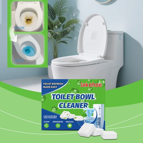 WC-Reinigungstabletten für den täglichen Gebrauch im Haushalt. Entfernt mühelos Gerüche, Kalk und hartnäckige Flecken aus der Toilette. Mit Minzduft. 12 Tabletten. -- BIEMMEDUE (1/5)