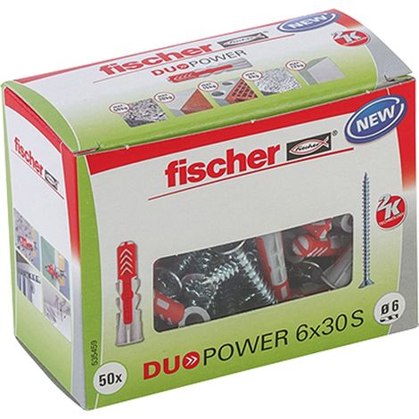 Fischer 535459 DUOPOWER 6x30 S LD Tassello a 2 componenti 30 mm 6 mm 50 pz.