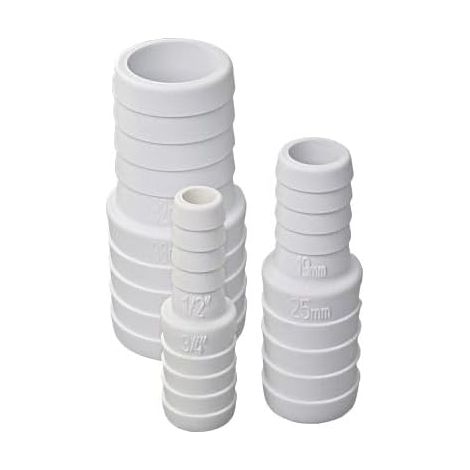 Raccord de réduction composite 38mm x 25mm - Blanc - Pour tuyauterie d'eau - Idéal jardin et piscine - Connexion fluide