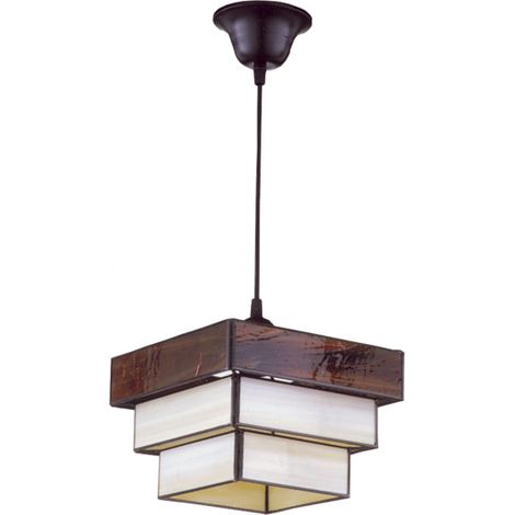 Mi Lampara - Farol Granadino Esagonale Opalina 1xe27 28x20
