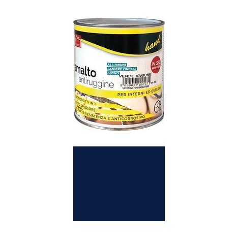 Smalto Antiruggine Hand Blu 750 ml 6 Pezzi