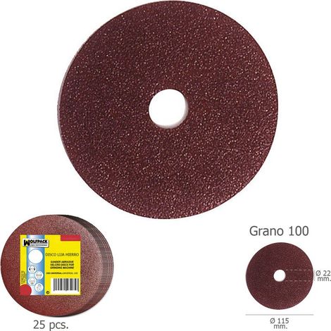 Disque abrasif Maurer 115x22 mm. Grain 100.