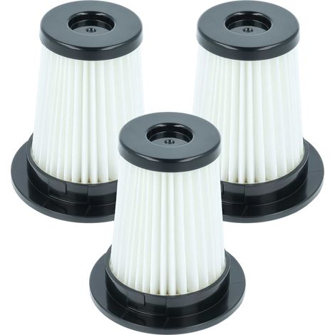 vhbw 3x Staubsaugerfilter kompatibel mit Grundig GMS3880, VCP3130L Staubsauger - HEPA-Filter Schwarz Weiß (1/4)