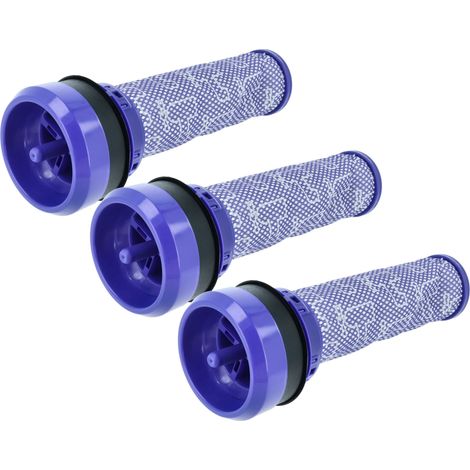 vhbw 3x Filtre pré-moteur compatible avec Dyson DC33, DC28, DC39, DC28c, DC33c, DC37, DC37c, DC41, DC53, DC39c aspirateur - Filtre de protection du moteur, nettoyable
