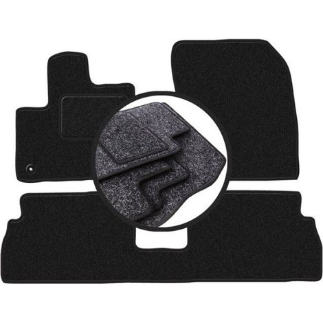 Tapis De Voiture - Polypropylène - Pour Peugeot Partner III Combivan (2018-2024) - Jeu Complet Avant Et Arrière (1/5)