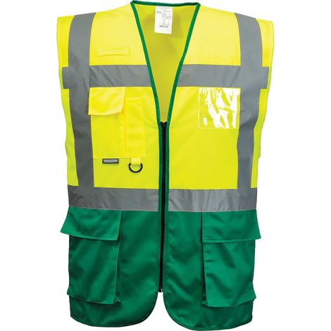 Gilet Executive Warsaw - Taglia 5xl - Giallo/Verde - Portwest