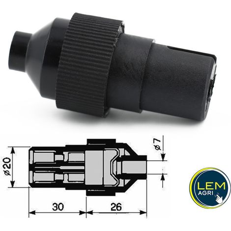 Connecteur - Fiche Électrique 2 Voies EX 420 - 12V, Bornes à Sertir