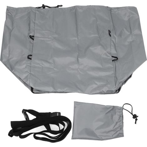 Housse de Protection pour Pompe et Chauffage de Spa Gonflable en Oxford Argenté 420D Résistant à l'eau et aux intempéries - Kit complet avec housse et sac de rangement (Universel pour pompes de spa)