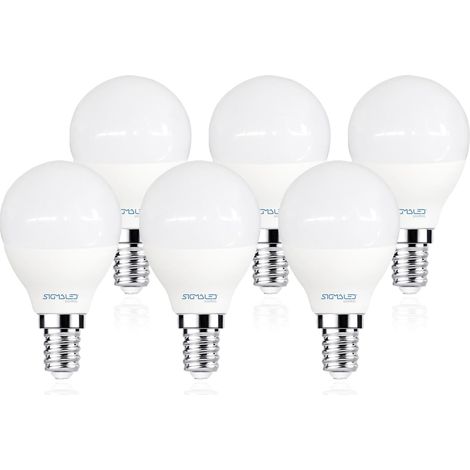 Ampoule LED E14 4W (équivalent 30W) - 360 Lumen - Blanc Neutre 4000K - Culot Edison à Vis E14 - Lampe LED G45 P45 mini Globe - Lot de 6 (1/5)