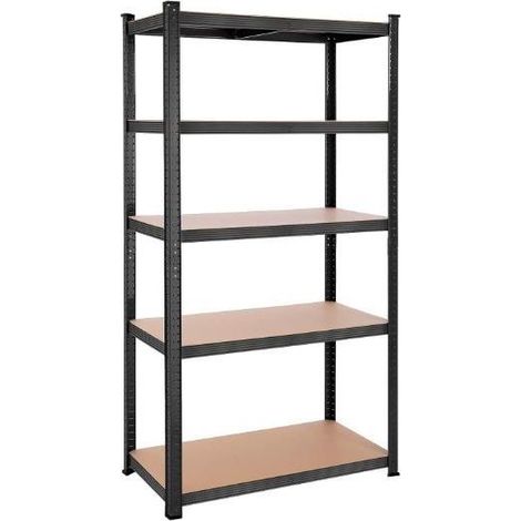 ORION91oficial® - Estantería Metálica XXXL   Modular  Almacenaje  200x120x60cm  Acero y MDF  Antihumedad  Hogar  Trastero  Almacen  Garaje  5 Baldas Ajustables  Cargas Pesadas 1750Kg  Esta (1/5)