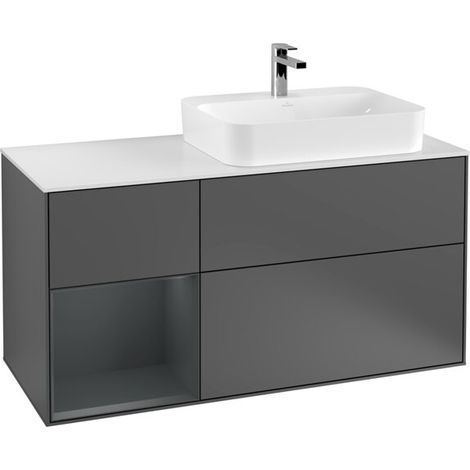 Villeroy & Boch F391HGGK Meuble sous-lavabo Finion F39 (1/2)