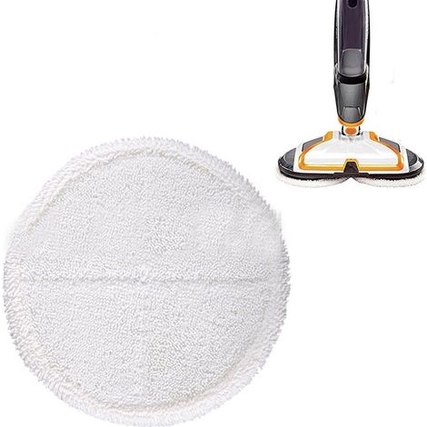 2 Chiffons de Remplacement pour Vadrouille à Vapeur Bissell Série 2124 / 2039A (Blanc) (1/5)