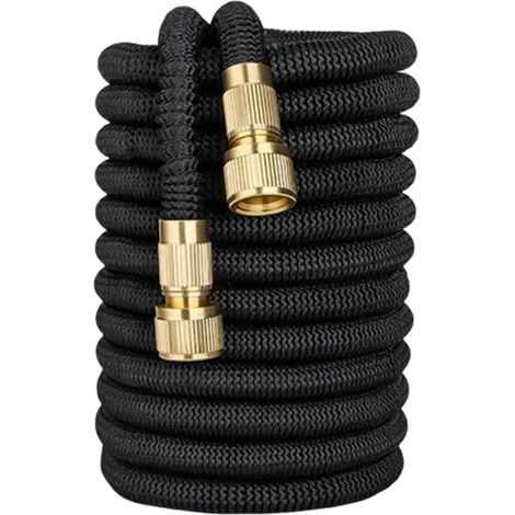 Tuyau D'arrosage Extensible - 750cm Longueur - Fibre Polyester 3750d - Raccords Aluminium - Pour Jardin Et Lavage Auto (1/5)