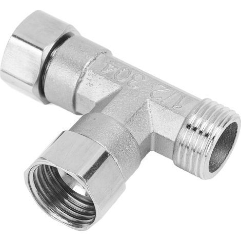 Rohrverbindungsadapter, auslaufsichere G1/2 Edelstahl-Rohrverschraubung 304, 5 kg Druck für Gas (2 Innengewindedichtungen und 1 Dichtung) (1/5)