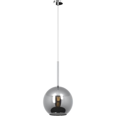 Sospensione Contemporanea Future Metallo Cromo Vetro Cromo 1 Luce E27 D.25Cm (1/3)