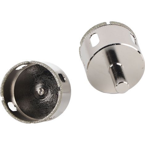 2 x 42 mm Diamant-Kernbohrer für Glas, Keramik, Marmor, Durchgangsbohrungen, Lochsägen, Werkzeuge (1/5)