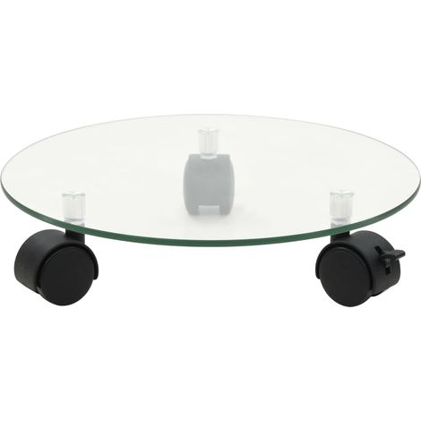 Maison Exclusive - Pflanzenroller 4 Stk. 28 cm Hartglas Rund