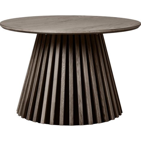 Tavolino da salotto Osaka in rovere affumicato ø70 cm (1/4)