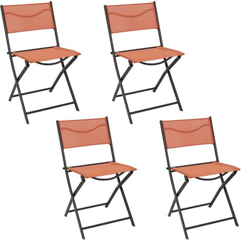 Chaise - HOME DECO FACTORY - Elba - Pliante - Orange (1/5)