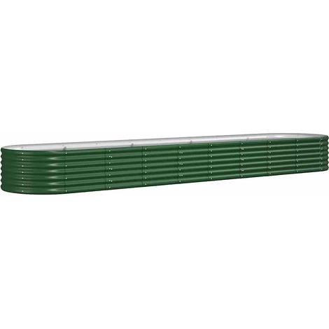 Maison Exclusive - Jardinera arriate acero galvanizado verde 368x (1/5)