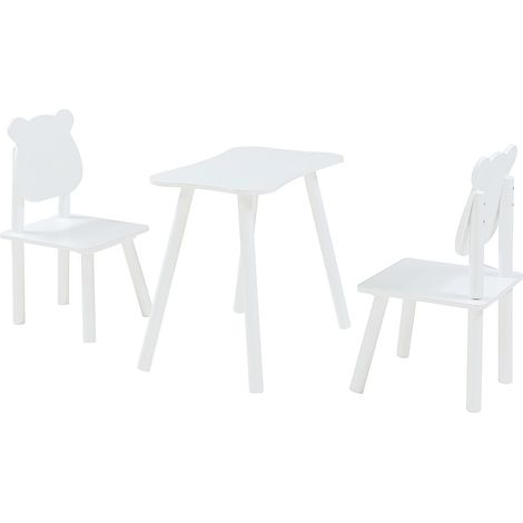 Conjunto de mesa y 2 sillas infantiles blanco 030009451 (1/5)