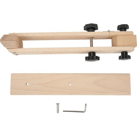 Ponceuse à main en bois de hêtre, étau de sellier réglable 180°, support de couture pour cuir, outil DIY de maroquinerie, pince de bridage pivotante (1/5)