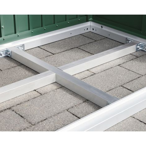 Hörmann Ecostar Unterkonstruktion für Fußböden für EcoStar Gerätehäuser Typ 1, silber, Typ 1
