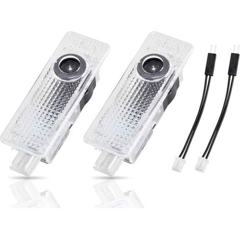 (Pour Mini) Lot de 2 projecteurs LED pour portières de voiture, éclairage d'accueil, accessoires auto compatibles avec Mini Cooper One S JCW R55 R56 R50 R53 R60 F55 F56 Countryman (1/4)