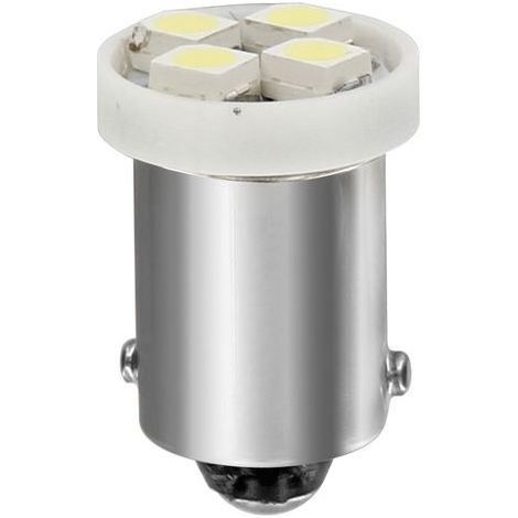 24V Led Series - 4 SMD x 1 chips - (T4W) - BA9s - 20 pz - Busta - Bianco - Doppia polarità (1/4)