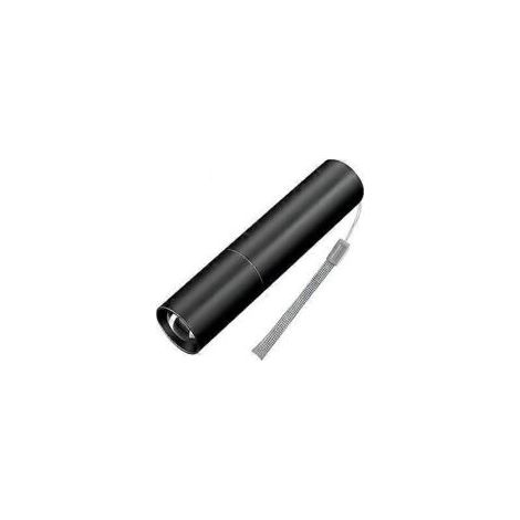 Mini linterna LED recargable, de alto brillo, portátil, 1200 lúmenes, resistente al agua, con zoom, con cable USB, ideal para acampar, hacer senderismo y ciclismo. - Crezuo