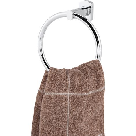 Runder Handtuchringhalter aus Edelstahl zur Wandmontage, Badezimmeraccessoires (1/5)