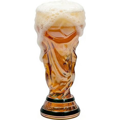 Verre à bière Coupe du Monde 2026 – Capacité 500 ml – Design emblématique du trophée – Verre de qualité supérieure (1/5)