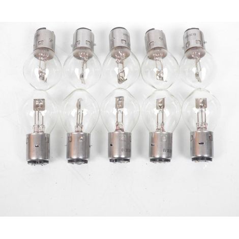 10 ampoules Tecnium 6V 35/35W culot BA20d pour moto scooter deux (1/3)