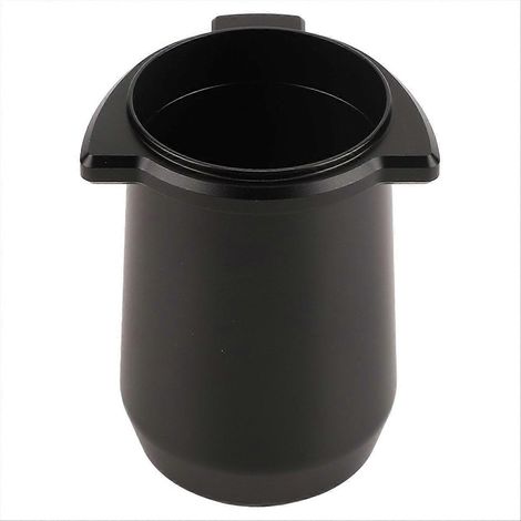 Doseur à café 54 mm en alliage d'aluminium, anti-éclaboussures, facile à nettoyer, pour 8 tasses à café en poudre, noir (1/5)