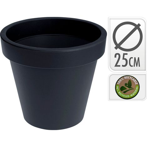 Pot D'injection Couleur Anthracite Ø25x25cm (1/3)