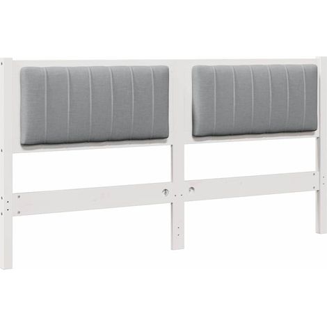 Cabecero tapizado con cabecera 160 cm Madera de pino macizo vidaXL