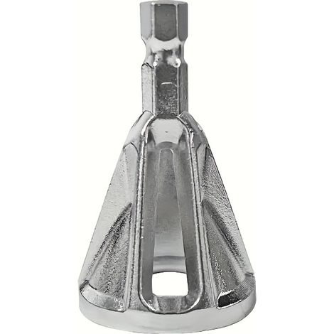 1 outil d'ébavurage et de chanfreinage à poignée hexagonale en métal, fabriqué dans un matériau résistant, un outil industriel pour l'ébavurage et le chanfreinage. (1/5)