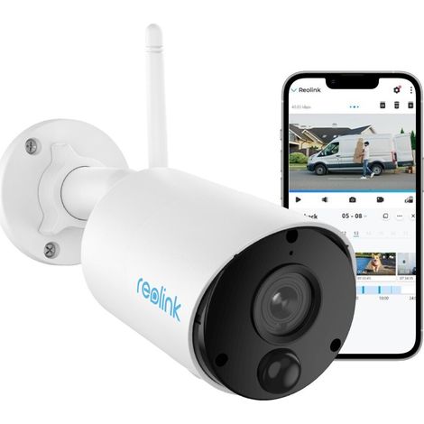 Reolink – Caméra de surveillance WiFi 3MP sans fil sur batterie – Vision nocturne jusqu'à 10m – Détection PIR – Audio bidirectionnel (1/5)
