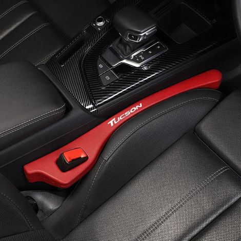 (Rouge à gauche) Bouchon de couture de siège auto neuf, bande d'étanchéité pour couture de siège, protection anti-chute pour Hyundai Tucson NX4 2021, 2016, 2015, 2018 (1/5)