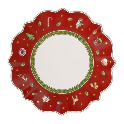 Assiette à Pain Rouge, 17 cm, Porcelaine (1/4)