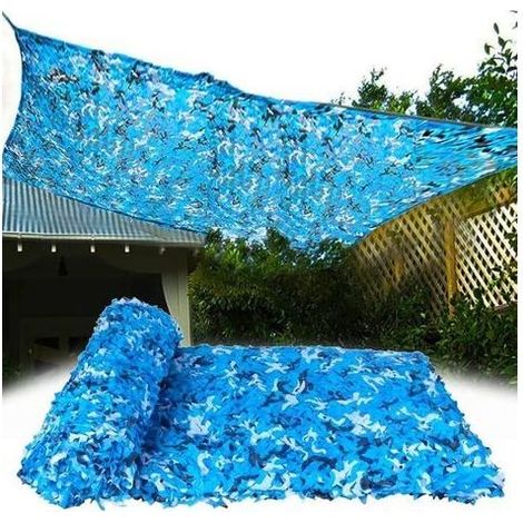 Filet De Camouflage Léger, Filet De Protection Solaire Bleu, Camping, Bâche De Voiture, Camping Filet D'ombrage (Size : 1.5x4m) (1/5)