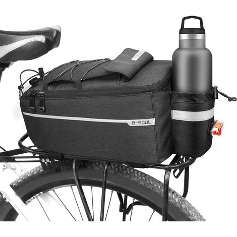 Porte-bagages arrière étanche de 10 L pour vélo, sacoche de selle arrière pour VTT et voyages sportifs (1/5)