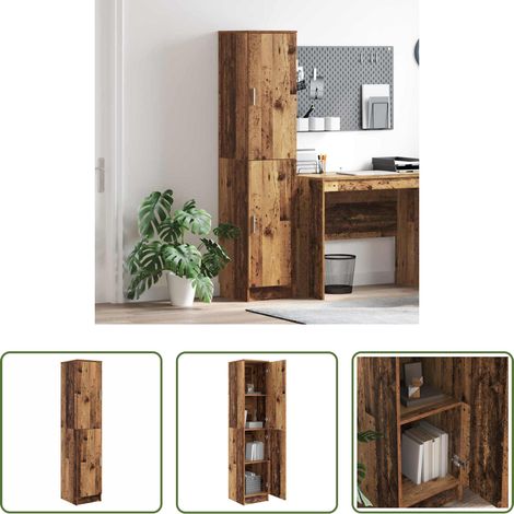 Hochregal - Highboard Altholz 35 x 39 x 168 cm (1/5)