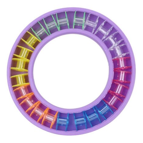 Boîte de Rangement de canette en Silicone, 24 pièces boîte de Rangement de canette en Silicone, Rangement Portable Rond, Bricolage, Accessoires de Couture à Domicile