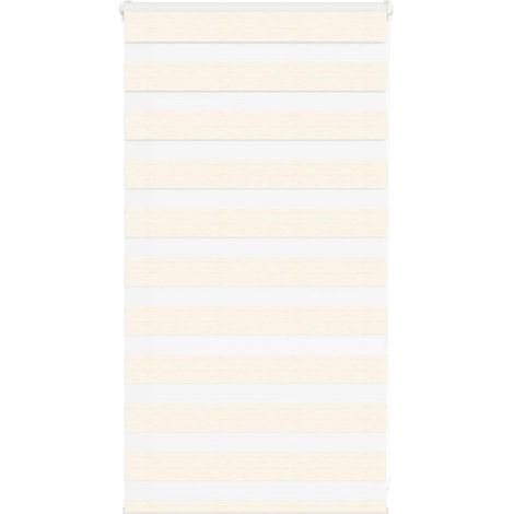 Doppelrollo Marmorbeige 70x100 cm Stoffbreite 65,9 cm Polyester