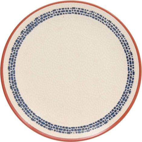 Lot de 6 Assiettes Plates "Morgane" 26cm Crème
