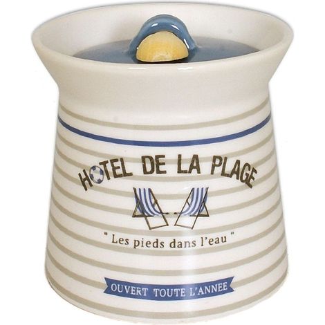 Pot à Gros Sel Cabourg avec Cuillère en Bois