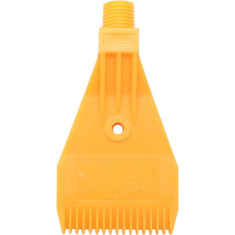 1/4BSP ABS Single Hole Flat Nozzle External Thread Blow Nozzle Yellow (1/5)