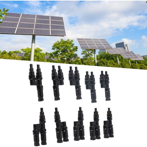 Photovoltaik-Y-Verbinder 1000 V IP68 Stecker/Buchse – 5er-Pack mit Gehäuse aus PPO-Material (1/5)
